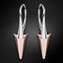 Sudraba auskari "Smaile II (Antique Pink)" ar Swarovski™ kristāliem